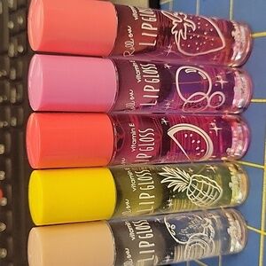 Italia Roll On Lip Gloss Set Of 5 Flavors NEW